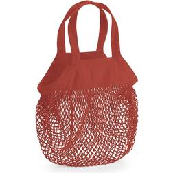 Westford Mill Bolsa de supermercado Mini Mesh de algodón orgánico Naranja/Gris