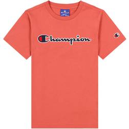 Champion Crewneck T-Shirt, Rød, T-shirt/toppe till Dreng