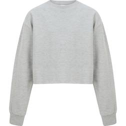 SF Minni Girls Heather Slounge Sweatshirt (11-12 Years) (Heather Grey)