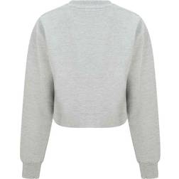 SF Minni Girls Crop Sweatshirt (7-8 Years) (Heather Grey)