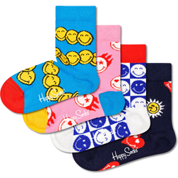 Happy Socks Kid's SmileyWorld 4-Pack