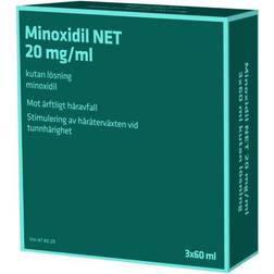 Minoxidil NET 20mg 60ml 3 st Lösning