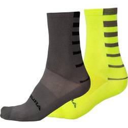 Endura Coolmax 2 Pack - Sort Gul
