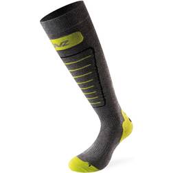 Lenz 1.0 Skiing Socks, grey-yellow