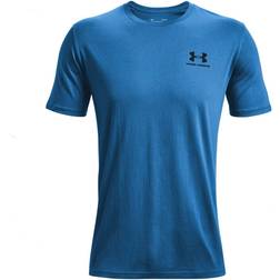 Under Armour Maglia a Maniche Corte Sportstyle Left Chest Uomo Tech Blu/Nero