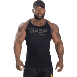 Gasp Ribbed T-Back - Black