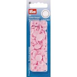 Prym Color Snaps Trykknapper Plast Rund Rosa 12,4mm 30 stk