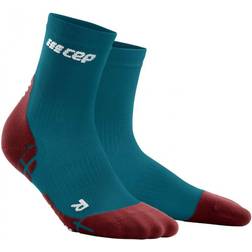 CEP Ultralight Short Socks, petrol/dark red, women