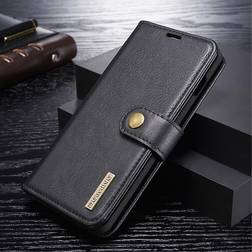 MTK DG.MING Samsung Galaxy S10 Split Läder Plånboksfodral Svart