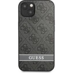 Guess iPhone 13 Mini Cover Printed Stripe Bottom Grå