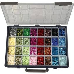 Creativ Company Pailletter Runde Sortimentsæske 32x25g