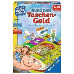 Ravensburger 24996 Pocket Money Play and Learning for Children, Educational Game for Children from 6-10 Years, Playing New Learning for 2-4 Players