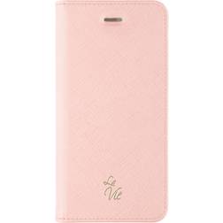 KEY Apple iPhone X/XS Flipcover m. Kortholder Lyserød