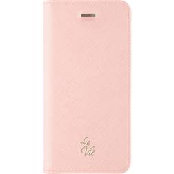 KEY La Vie Fashion foliofodral för iPhone X (rosa)