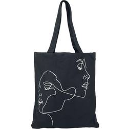 Urban Classics One Line Canvas Bag Stoftaske Unisex sort hvid