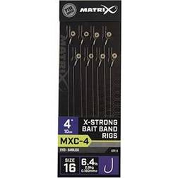 Matrix Fishing MXC-4 X-Strong Bait Band Rigs 10cm/4inch