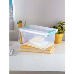 Sterilite Medium Clip Storage Box, Clear (pack of 4) Food Container