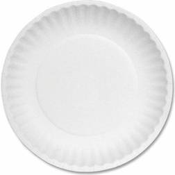 AJM Packaging AJM Nature's Own Green Label 6 In. Paper Plates (100 Count) PP6GRAWH