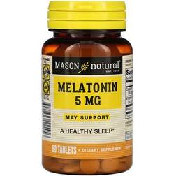 Mason Natural Melatonin, 5 mg, 60 Tablets