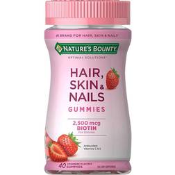 Natures Bounty Optimal Solutions Hair Skin & Nails Gummies 40ct