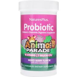 NaturesPlus Probiotic Children's Chewable Digestive Supplement Mixed Berry 30 Chewables