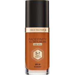 Max Factor Facefinity 3-in-1 All Day Flawless Liquid Foundation SPF20 #99 Chestnut