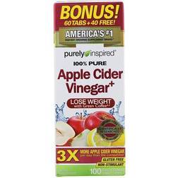 PURELY INSPIRED APPLE CIDER VINEGAR 100 stk