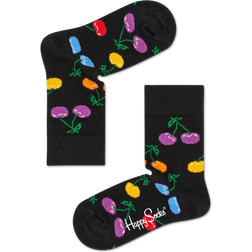 Happy Socks Navy Kids Cherry Crew Sock - Navy/Red/Green