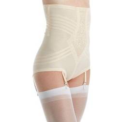 Women Rago 6109 Shapette No Roll High Waist Brief (Beige 10X)