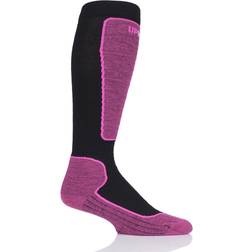 UphillSport Valta skistrømper, Sort/Pink 43-46