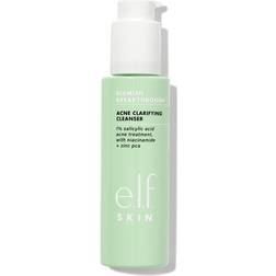 E.L.F. Skin Blemish Breakthrough Acne Clarifying Cleanser, Gel Cleanser For Removing Makeup, Controlling Oil & Clarifying Pores, 1% Salicylic Acid