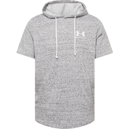 Under Armour Rival Terry Kurzarm Hoodie - Onyx White