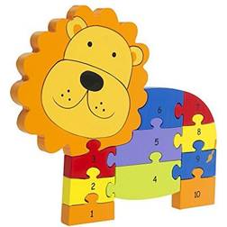 NICI Lion Number Wooden Puzzle