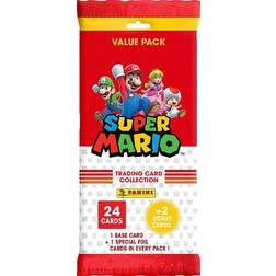 Panini Super Mario Trading Cards Fettpaket med 24 kort 2 bonuskort