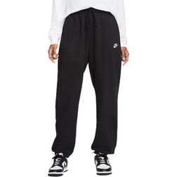 Nike Sportswear Club Fleece Women's Mid Rise Oversized Tracksuit Bottoms - Black/White