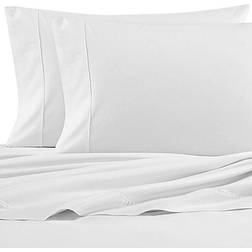 Nautica 200-Thread-Count Bed Sheet White (243.84x205.74)