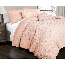 Lush Decor Ravello Pintuck Bedspread Pink (279.4x228.6cm)