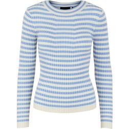 Pieces Crista Knitted Pullover - Vista Blue