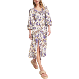 River Island Floral Midi Dress - Purple