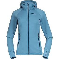 Bergans Cecilie Wool Hood Jacket - Clear Ice Blue