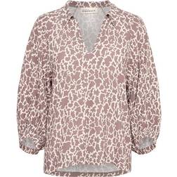 Karen by Simonsen Almakb Long Sleeved Shirt - Giraffe Taupe