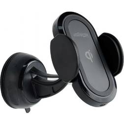 Gembird TA-CHWCQI-01, Mobiltelefon/Smartphone, Aktiv holder, Bil, Sort