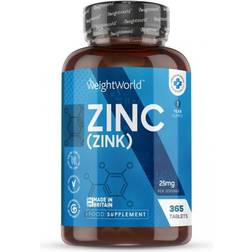 WeightWorld Zinc 25mg 365 st