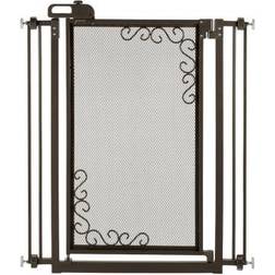 Richell Tall One Touch Metal Mesh Pet Gate