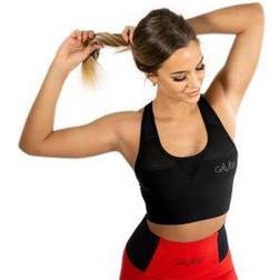 Gavelo Mesh Black Swirl Sports Bra - Black