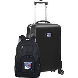 NHL New York Rangers Deluxe 2-Piece Backpack and Carry-On Set Black