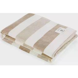 Nautica Awning Stripe Blankets White, Beige (152.4x127)