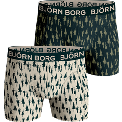 Björn Borg Core Boxer 2-pack - Green/Print