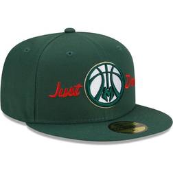 New Era X Just Don Milwaukee Bucks 59FIFTY Fitted Cap - Hunter Green