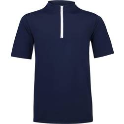 Petit Crabe Max Half Zip Swim Shirt - Blue